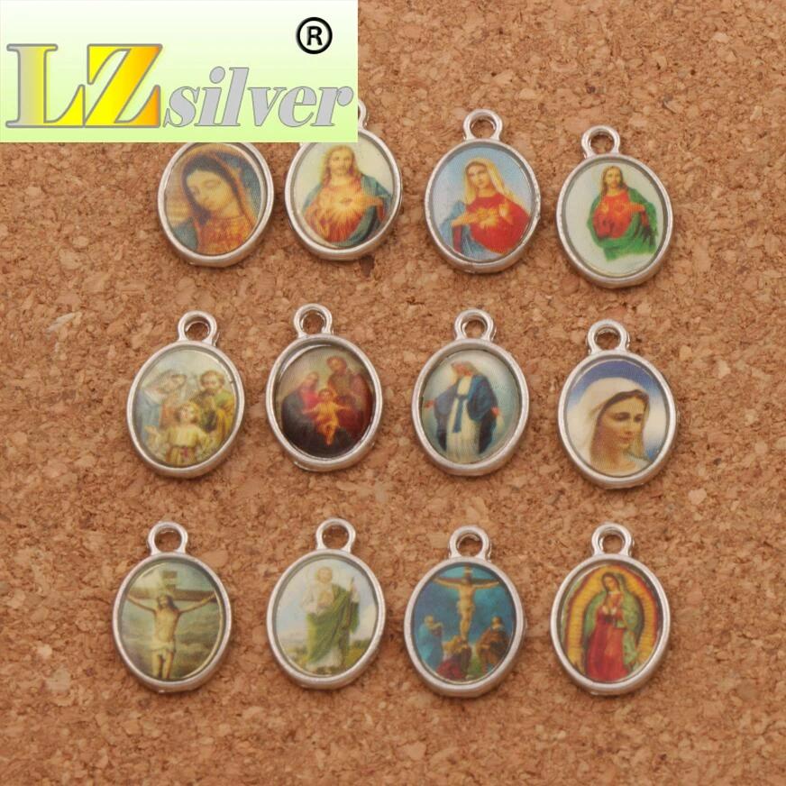 Иконы иконы икона подвески ювелирные изделия DIY L1568 30 шт. 14 5x9 5 мм цинковый