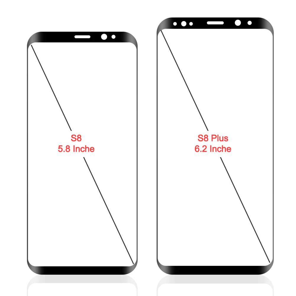 Замена объектива A + переднее стекло для Samsung Galaxy S8 G950 5 8 дюйма Plus G955 6 2 сенсорный