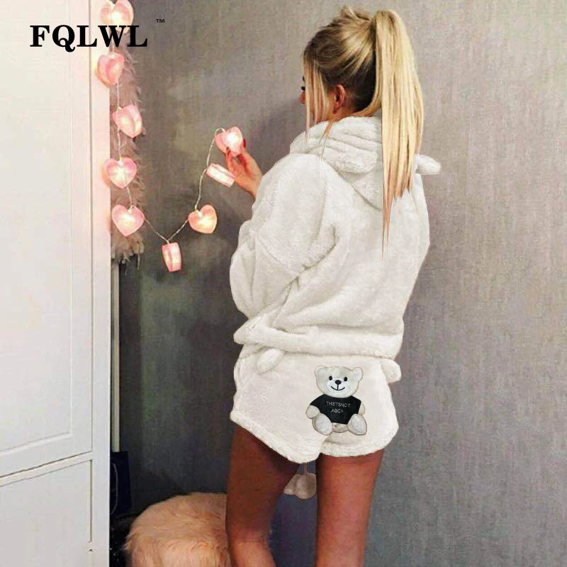 Пижамный комплект FQLWL из двух предметов женская одежда для сна фланелевые