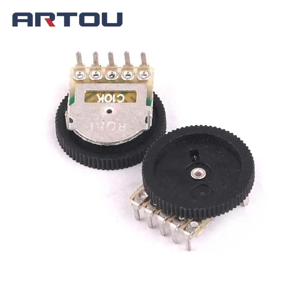 10 шт. 14х2 мм потенциометр для настройки двойной передачи C103 10K 5Pin|dial potentiometer|gear