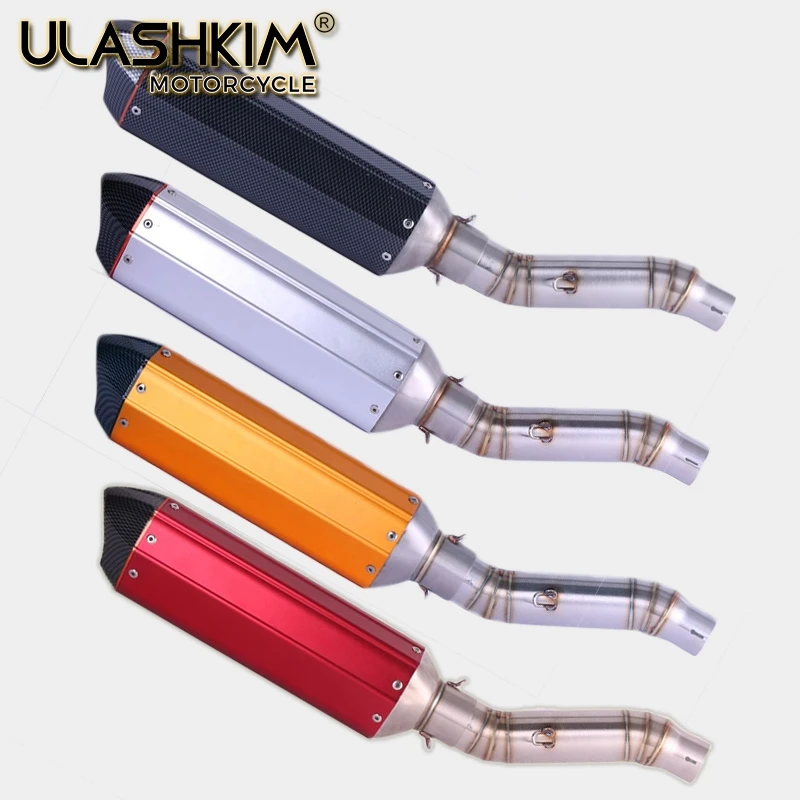

Motorcycle Full Exhaust System Muffler Escape Modified Contact Middle Link Pipe Tube Slip On For Honda CBR300 CBR300R Q