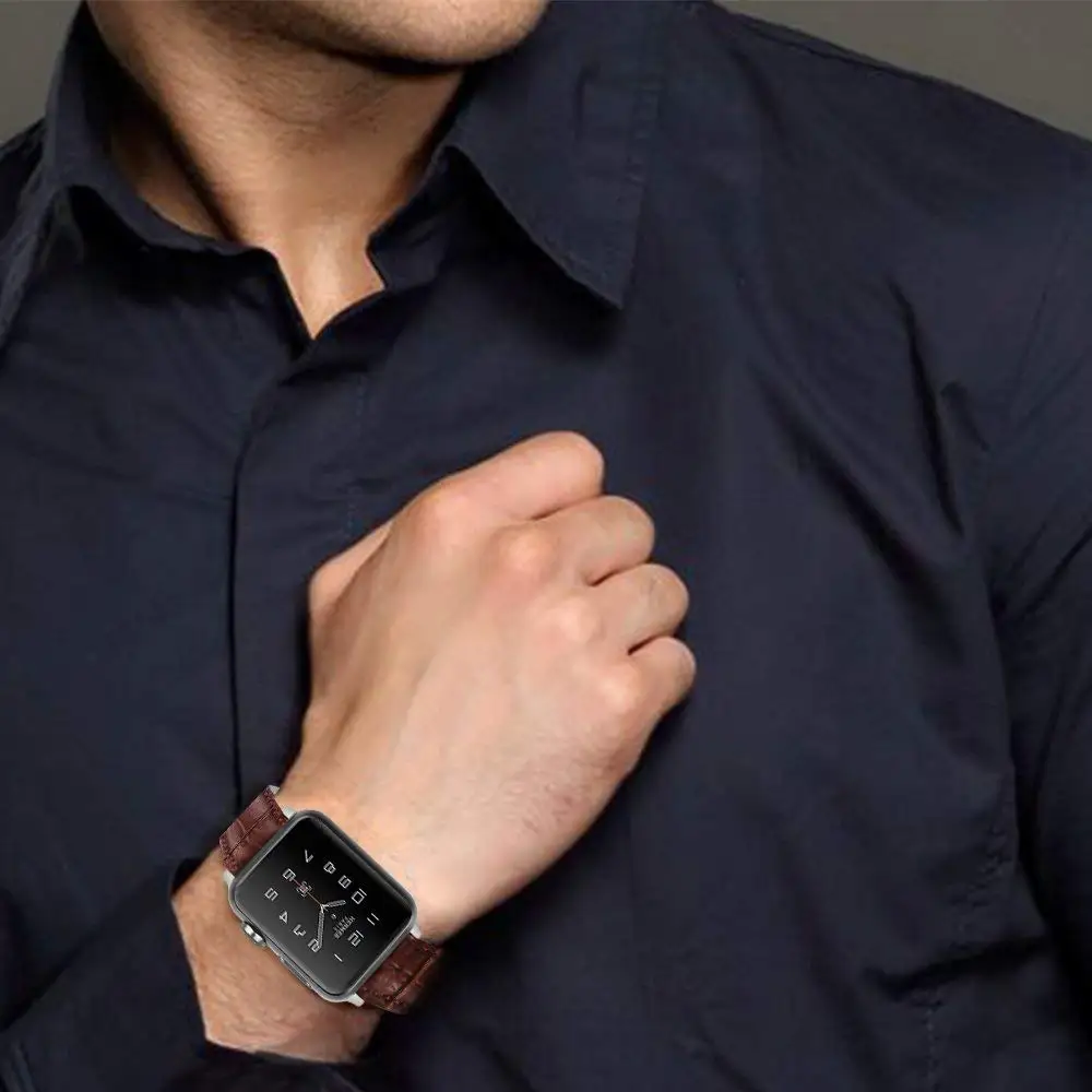 TORQUILA кожаный ремешок для наручных часов Apple Watch Series 4/3/2/1 44 мм/40 мм часы с ремешком