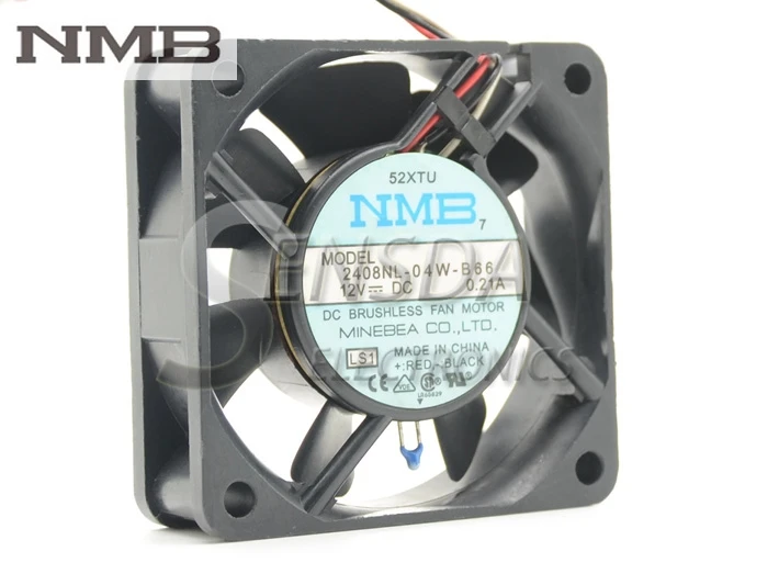 

For NMB 2408NL-04W-B66 60X60X20MM 6cm 60mm DC 12V 0.21A inverter cooling fan