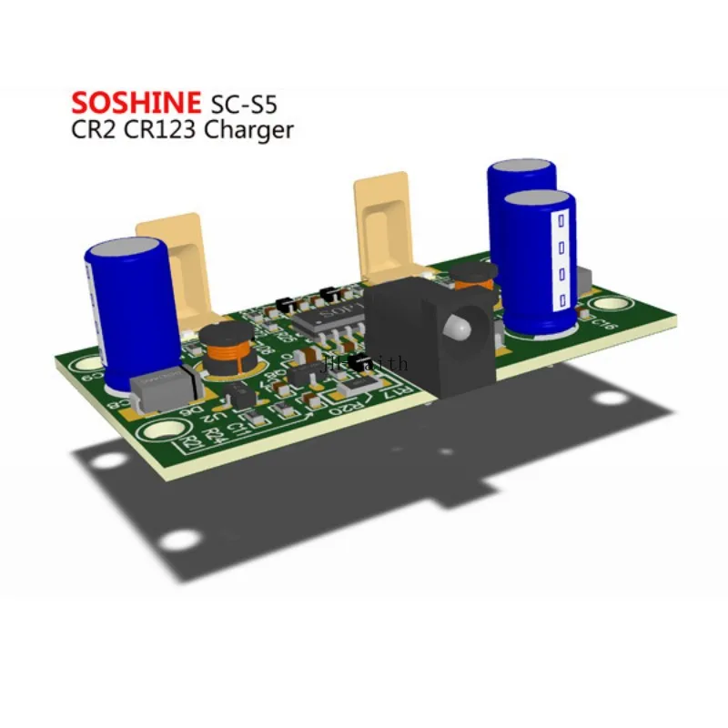 Зарядное устройство для литиевых батарей Soshine S5 2 слота CR2 CR123A 16340 17355 входное