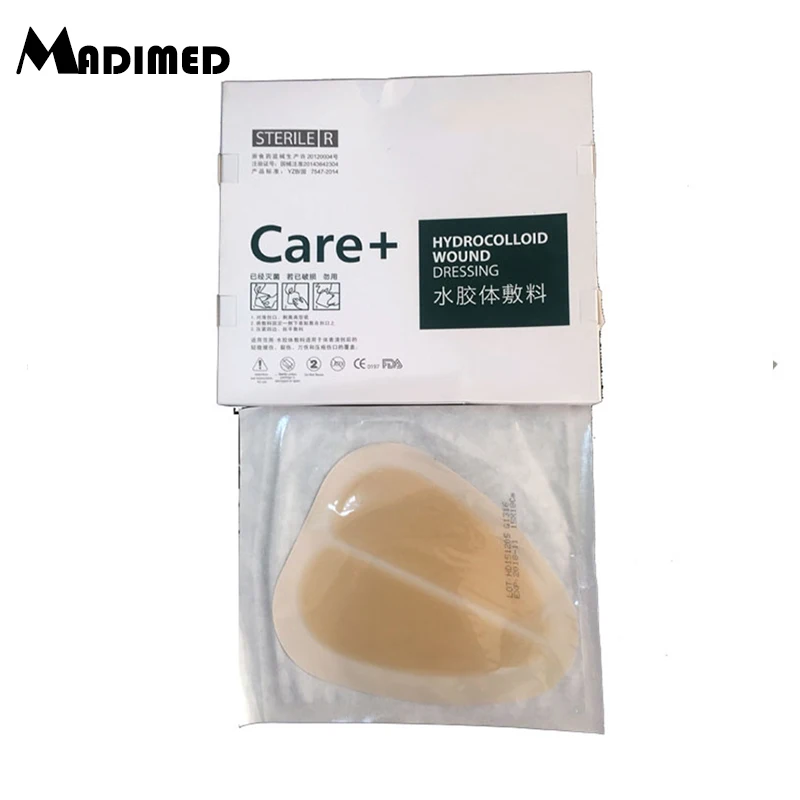 MADIMED 10 шт./кор. 15X18 см медицинский клей гидроколлоидная бордюр для сакрекоцигеального ухода за раной Подушка от пролежней постельные принадлежности