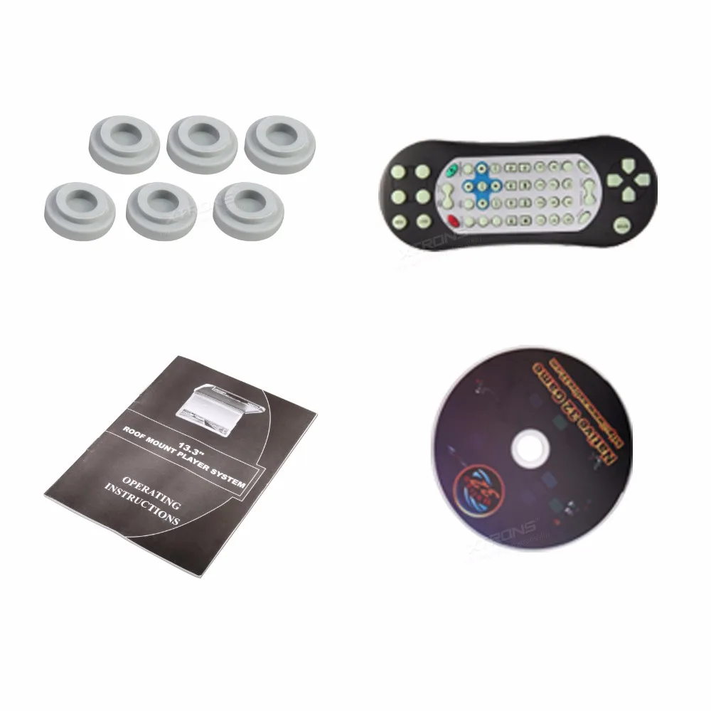 XTRONS 13 3 дюйма серый автомобильный DVD проигрыватель с откидной крышкой 1080P видео HD