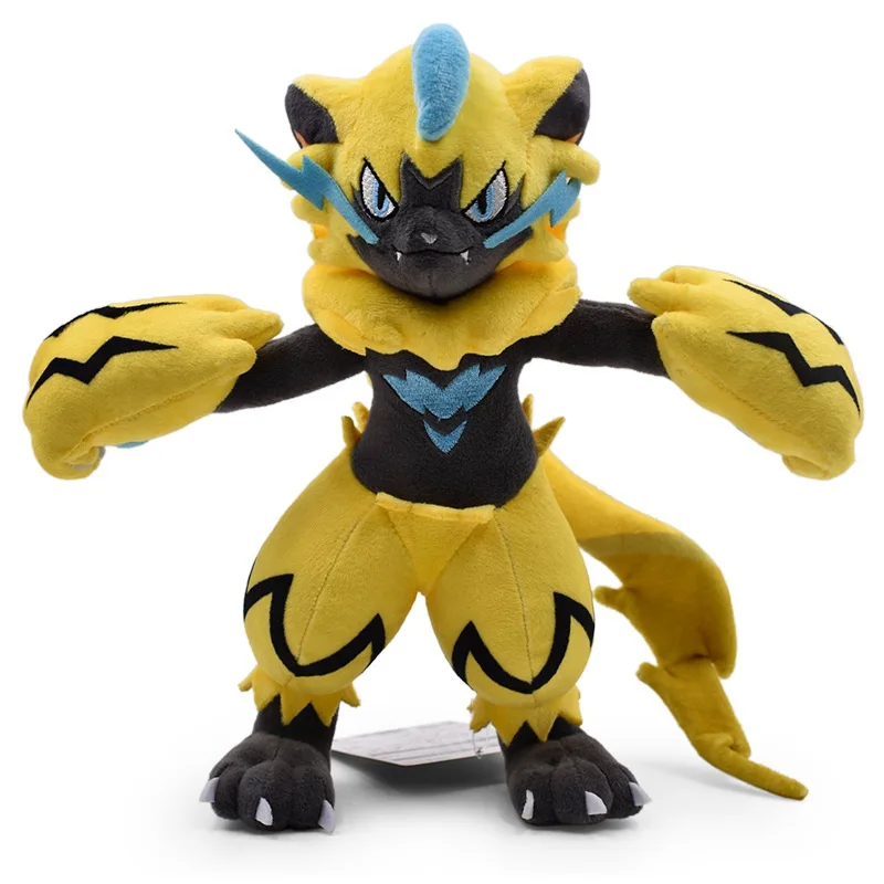 TAKARA TOMY Покемон 27 см мультфильм аниме Zeraora Мягкие плюшевые игрушки покемон плюшевые игрушки для детей Покемон игрушки коллекция подарки