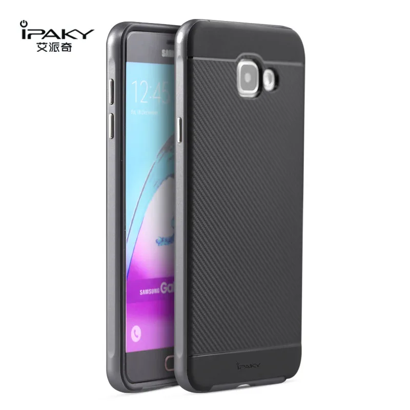 Premium 2 in 1 Case for Samsung Galaxy A7 2016 A710f Original ipaky Luxury PC Frame Silicone Cover For |