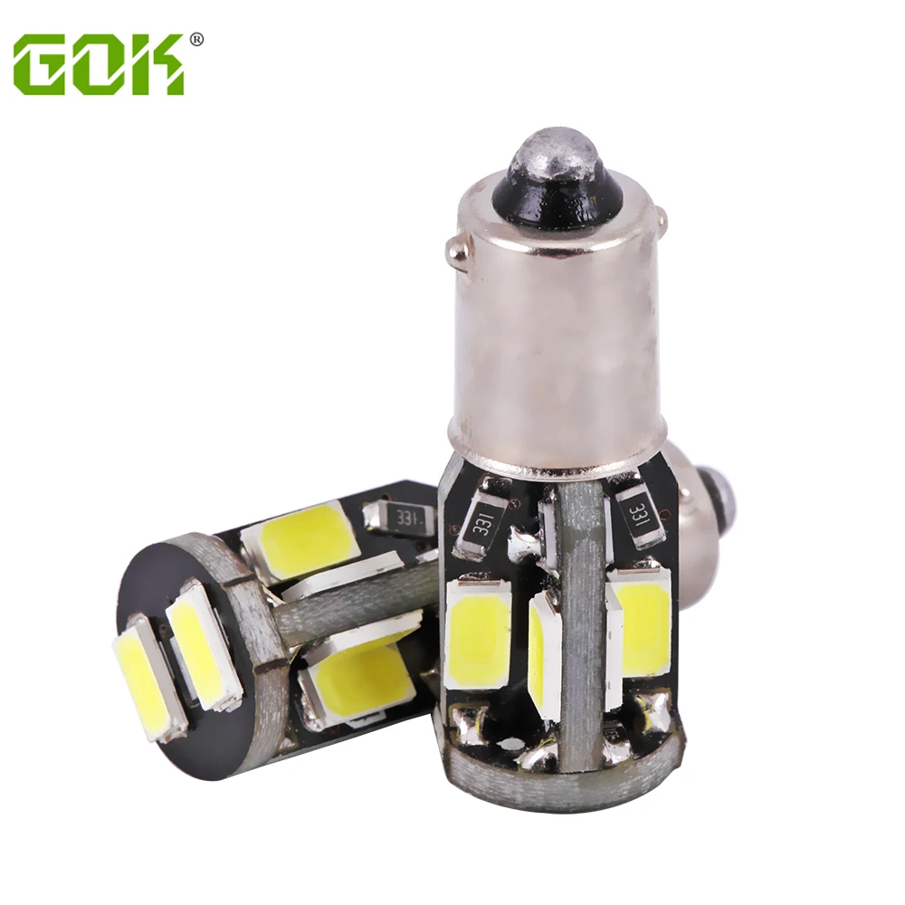 

500 X BA9S led bulb W5W 194 168 t4w ba9s 10SMD led 5730 Canbus NO ERROR 12V Car Auto Bulbs Indicator Light Parking Lamp White
