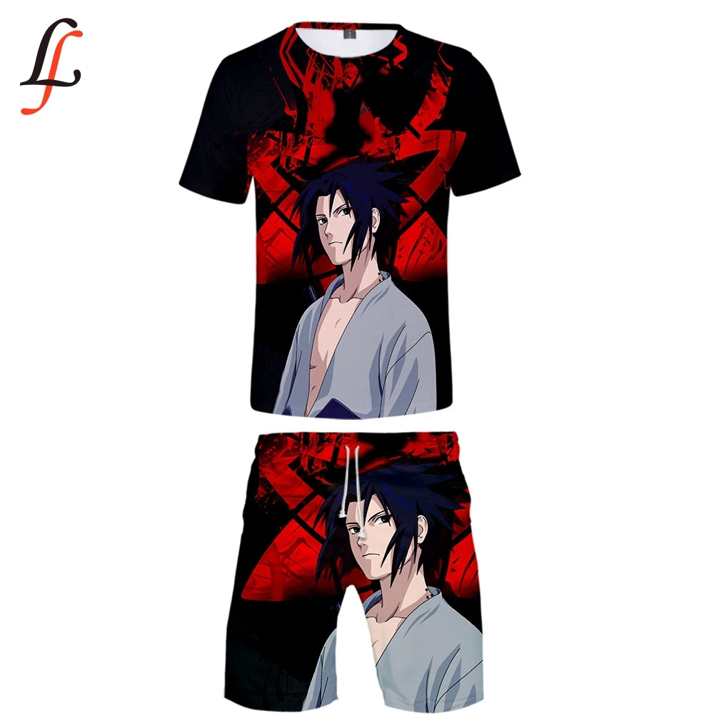 Новинка 2019 повседневный крутой мужской комплект из двух предметов с 3D принтом