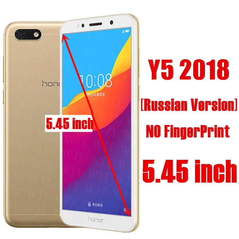 Y5 2018 Комплект из 2 предметов, с уровнем твердости 9H закаленное Стекло для huawei Y3 Y5 Y6 ii компактный LYO-L01 CAM-L21/L03/L23 4C Y635 Y6 Pro Y5 Экран защитная пленка - Цвет: Y5 2018