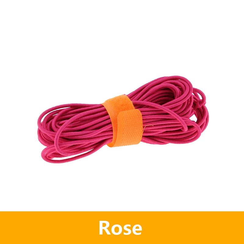 Rose 10 м диаметр около 2,8 мм цветная высокоэластичная резиновая веревка - Цвет: Rose