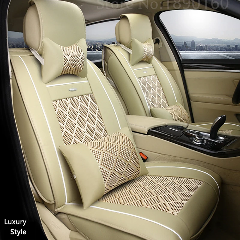 

(Front + Rear) Special Leather car seat covers For Fiat Uno Palio Linea Punto Bravo 500 Panda SUV car accessories auto styling