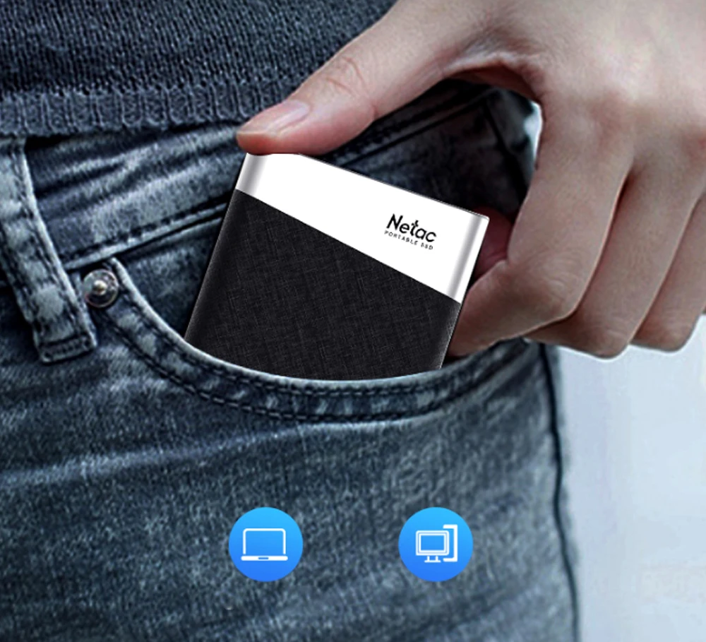 Netac Z6 портативный SSD мини внешний твердотельный накопитель 240 ГБ 480 ГБ 960 ГБ type-c USB3.1 Супер Скоростной для настольного ноутбука