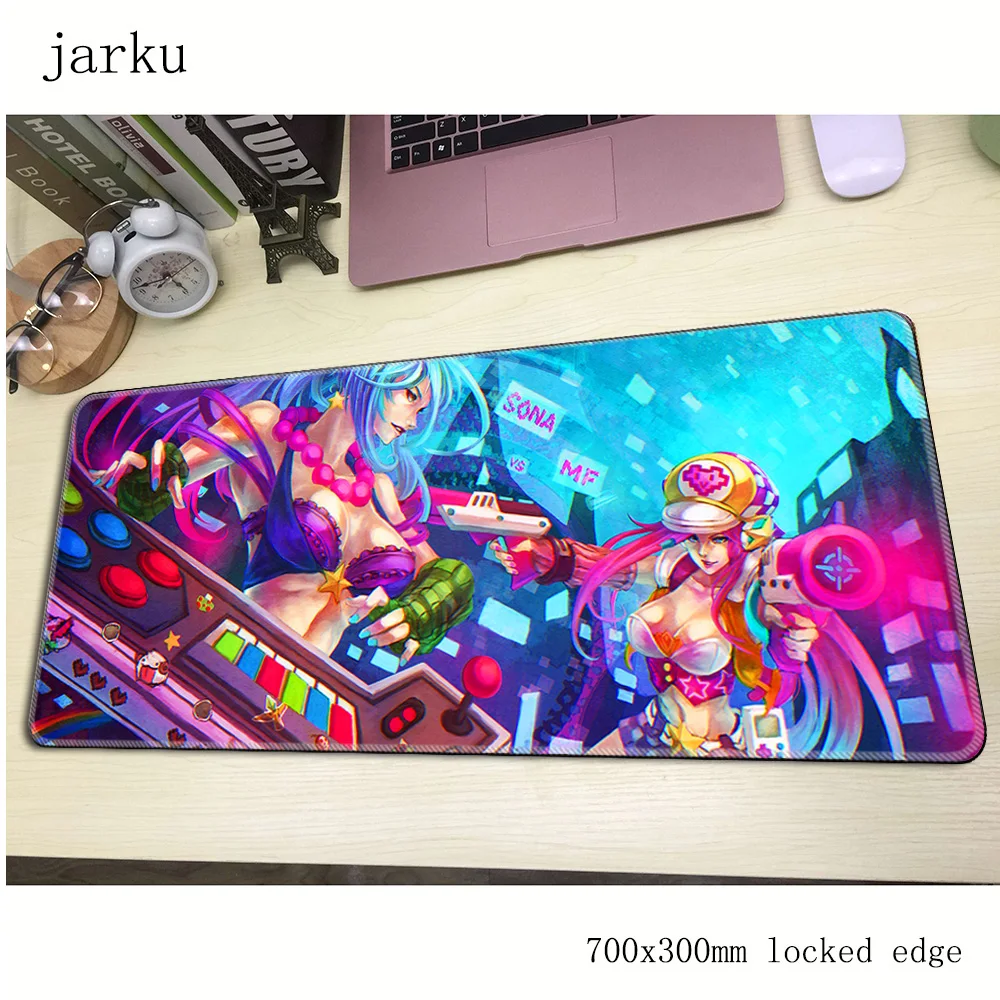 Коврик для мыши miss fortune pad computador gamer mause 700x300X2MM padmouse большой кумерный Для Мыши