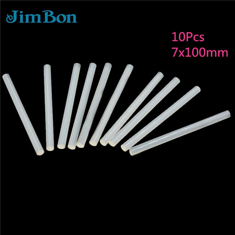 JimBon 50/20/10/5 шт 7 мм x 100 мм горячий расплав клей-карандаш для тепловой пистолет клей высокой вязкости Клей Набор инструментов для ремонта