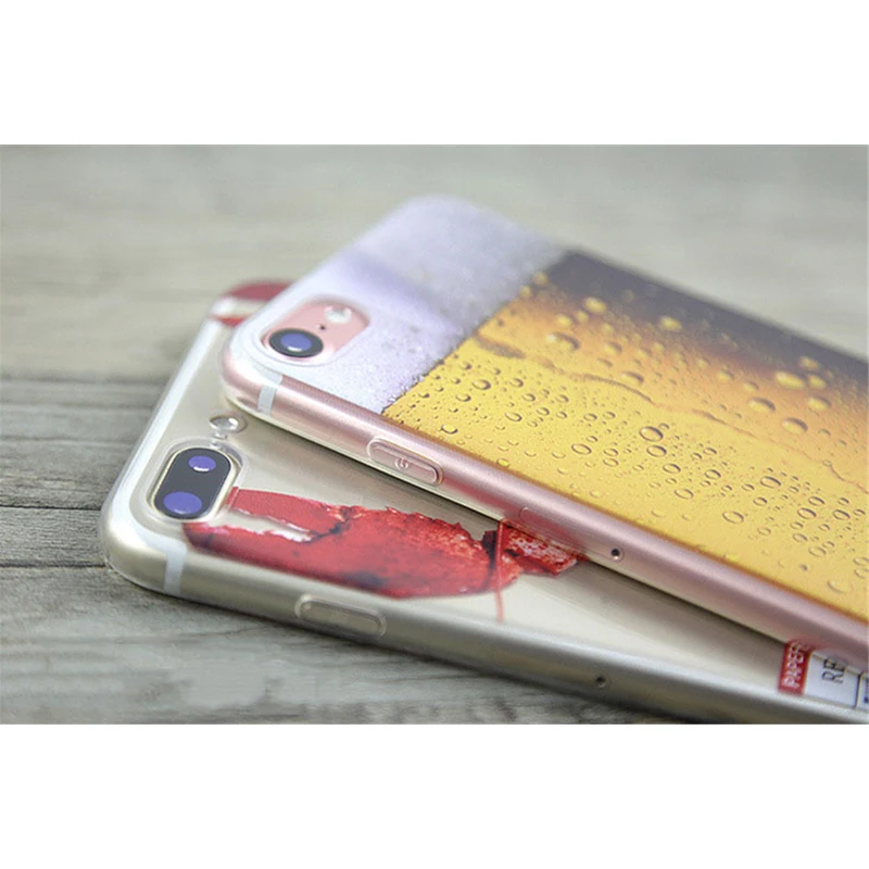 Забавный Мягкий чехол из ТПУ для iPhone XR X XS MAX 6 6S 7 8 Plus прозрачный экран камеры и