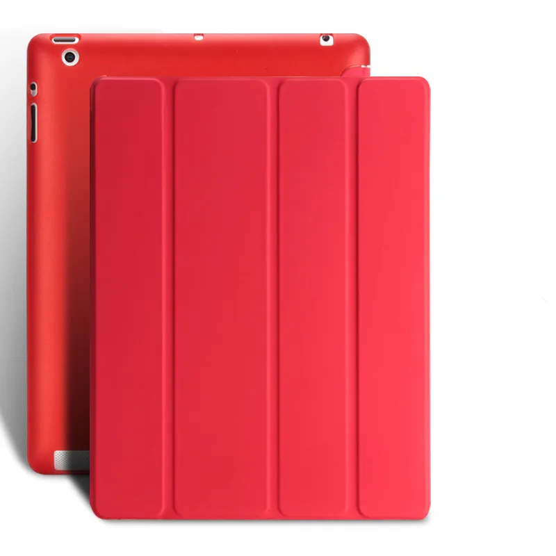 Для ipad 2 3 4 Чехол Ультра тонкий из искусственной кожи+ мягкая задняя смарт-крышка Подставка Авто Режим сна/Пробуждение для Apple ipad 4 ipad Coque чехол для планшета