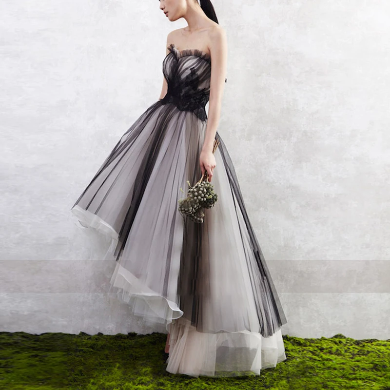 Женское вечернее платье из фатина разных цветов элегантное для выпускного