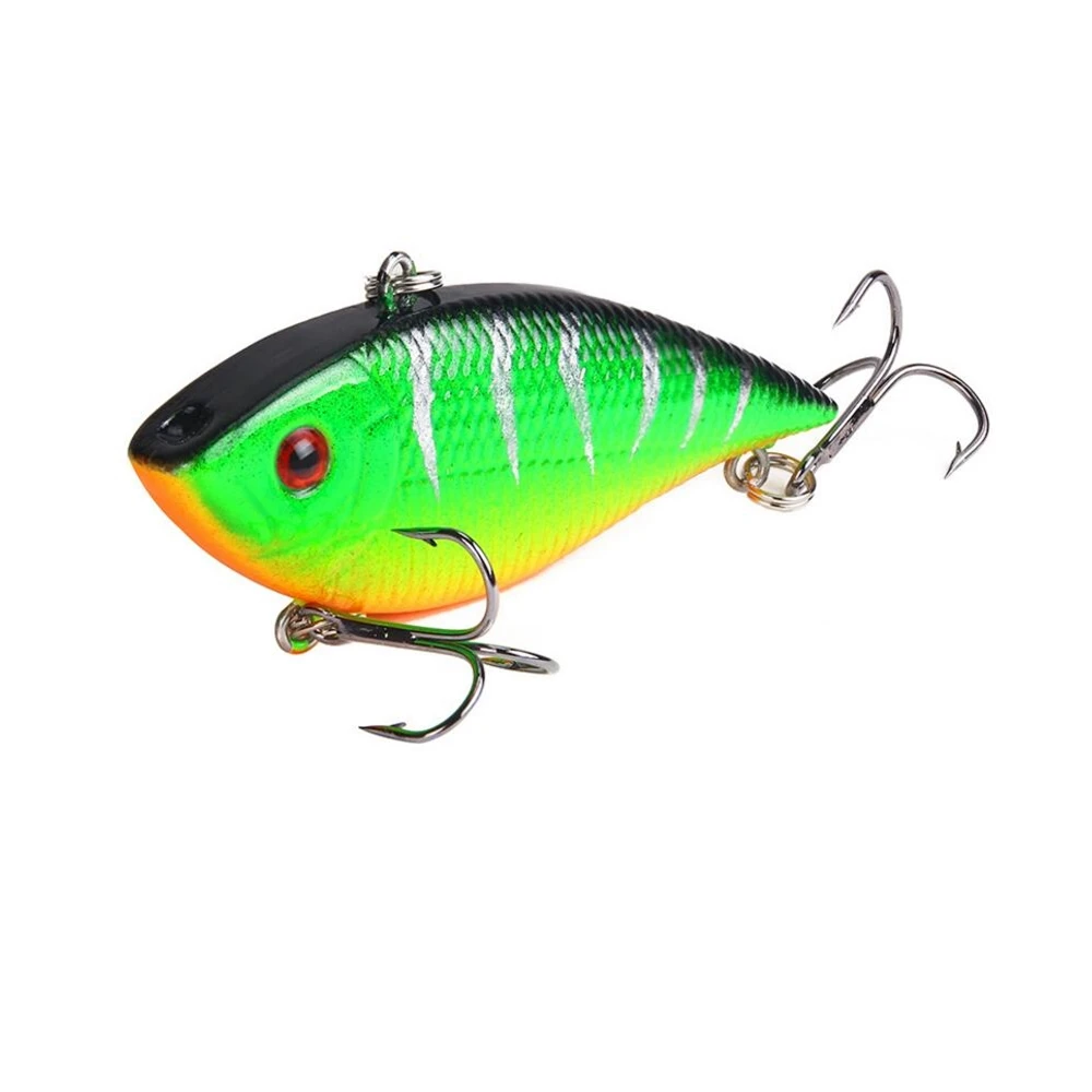 1 шт./лот зимние приманки для ловли рыбы твердая бас 7 см 11 4 г VIB со свинцом внутри