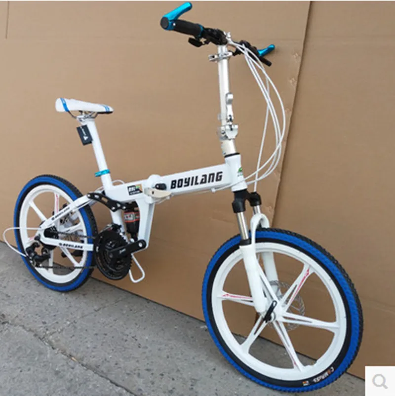 Складной горный велосипед шоссейные велосипеды 21/24/27/30 Скорость дисковый тормоз