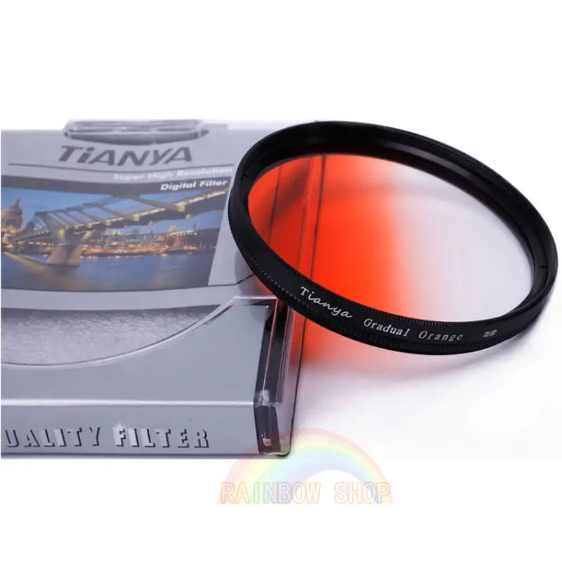 49 мм GND Градуированный фильтр набор серый синий оранжевый красный и 3в1 для Canon Nikon