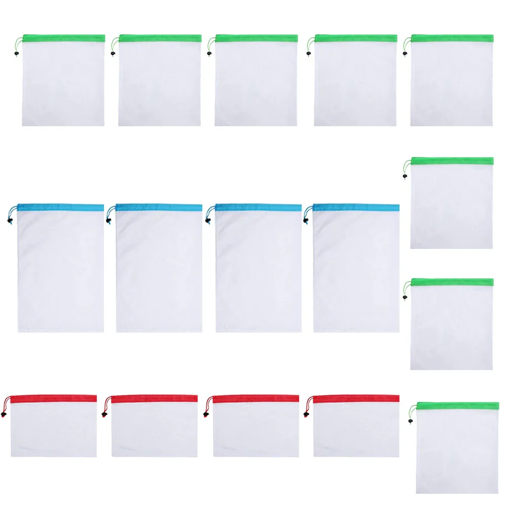 Распродажа кухонный гаджет 16 шт многоразовые производят сумки моющиеся мешки