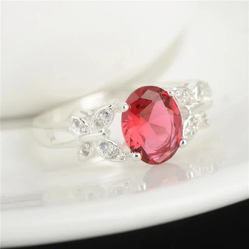 Новое модное серебряное кольцо с натуральным кристаллом двойная бабочка