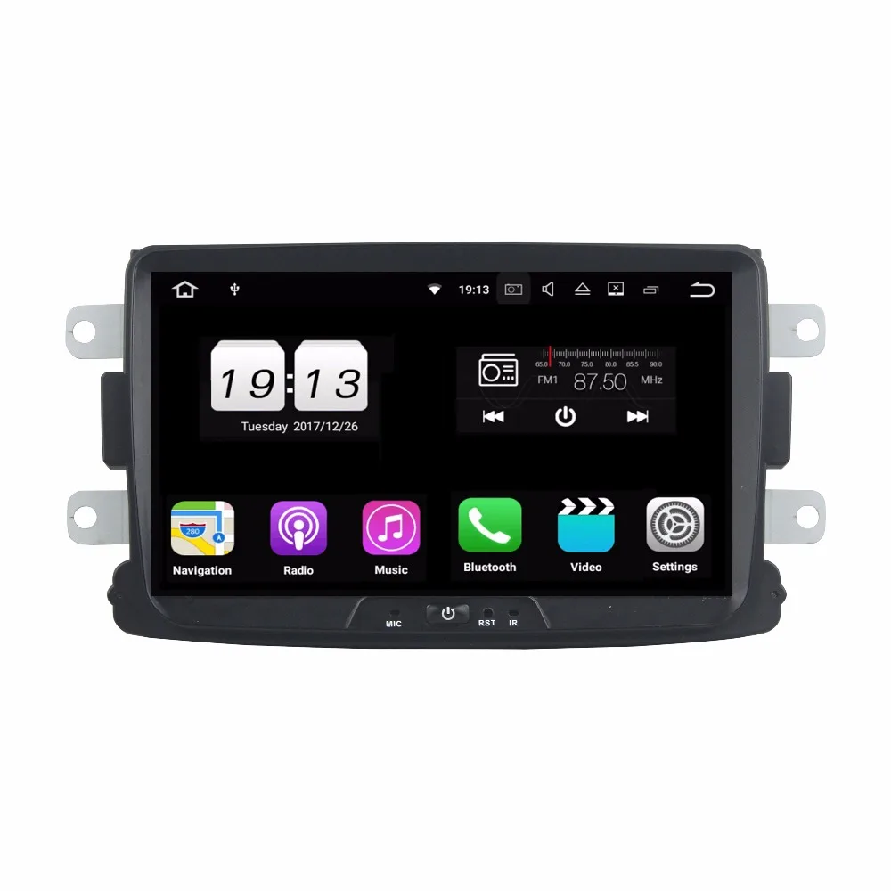 Android 8 1 для Renault Duster 2014 2016 четырехъядерный 2 Гб ОЗУ автомобильный DVD плеер GPS
