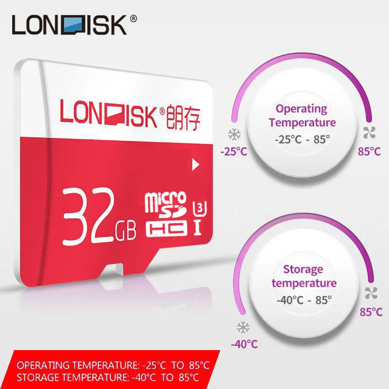 LONDISK Micro SD карта 32 ГБ реального Ёмкость 16 64 128 TF карты Class10 UHS 3 высокое Скорость