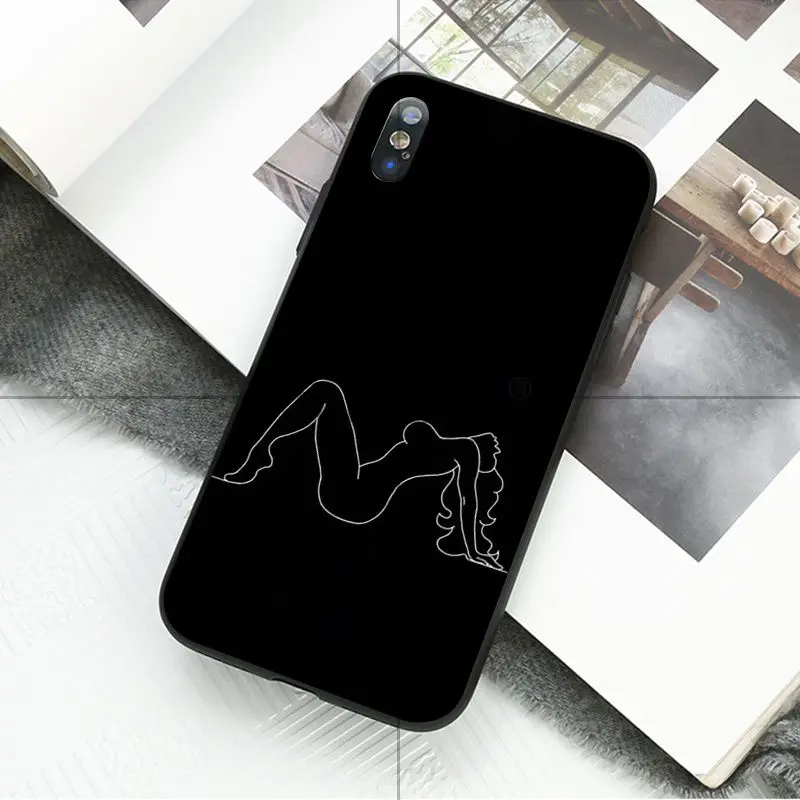 Ruicaica минималистичный стиль серии линий клиента чехол для телефона для Apple iPhone 8 7 6 6S Plus X XS MAX 5 5S SE XR Чехол для мобильного телефона s