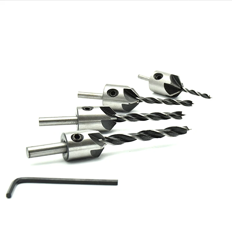 8 шт. зенковки Бурильные долото комплект бурения фаски конце