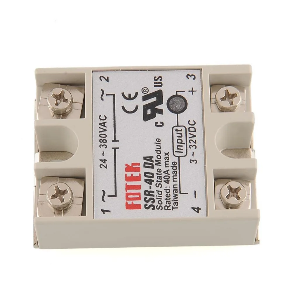 Новый твердотельный модуль реле постоянного тока в переменного для Arduino SSR 40DA