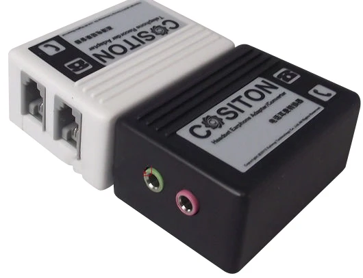 Адаптер для обучения гарнитуре с двойным разъемом RJ9 на двойные штекеры 3 5 мм