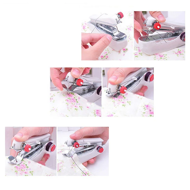 Компактная портативная швейная машина карманный дорожный инструмент для шитья