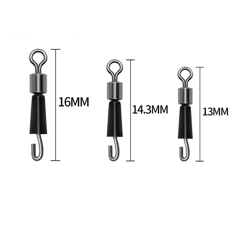 

20/30/50Pcs Fishing Swivels Ball Bearing Swivel Rings Connector Rolling Hook hot