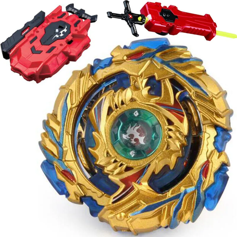 

B-X TOUPIE BURST BEYBLADE Spinning Top Drain Fafnir BOOSTER GOLD B-79 LR RED and Sword Launcher B113 B115 B117 B118 B120