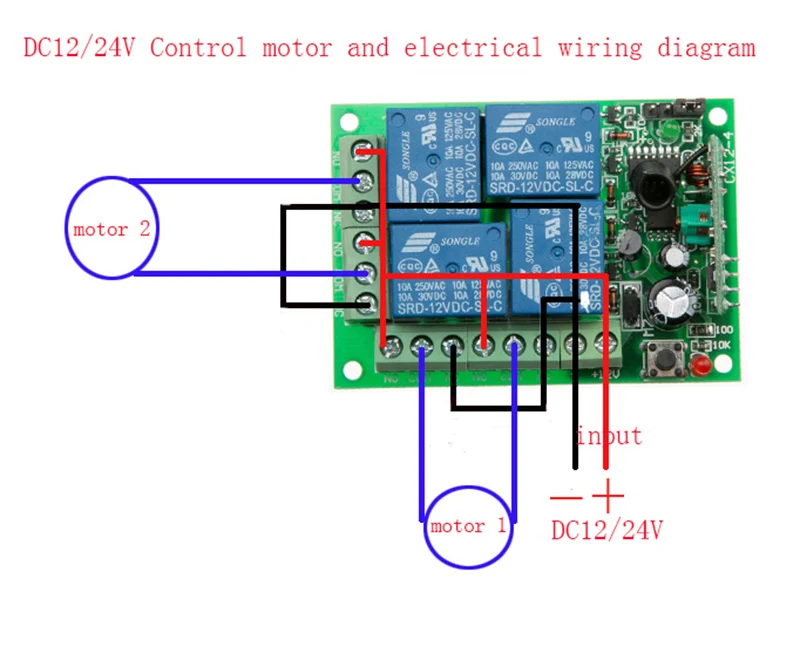 DC12V 24V 4CH 4 CH Беспроводной RF пульт дистанционного управления светильник 10A релейный выход радиоприемник Модуль+ передатчик гаражные двери/лампа