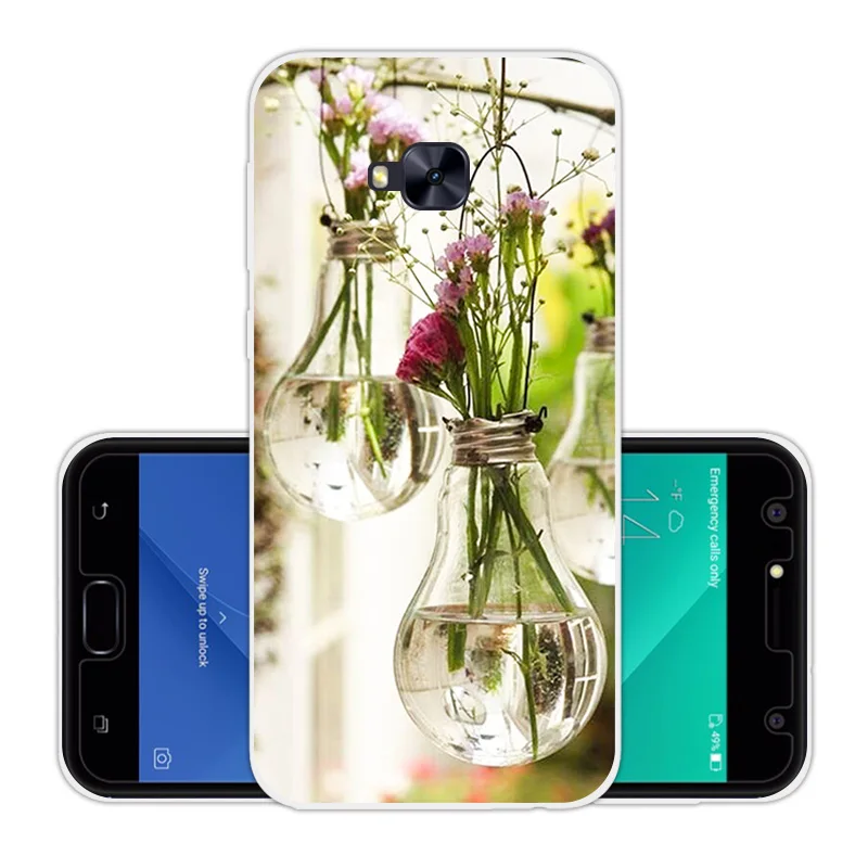 For Asus Zenfone 4 Selfie ZD553KL Silicone TPU Phone Cases DIY Luxury Fundas Transparent Soft Ultra Thin Slim Cartoon Cover |