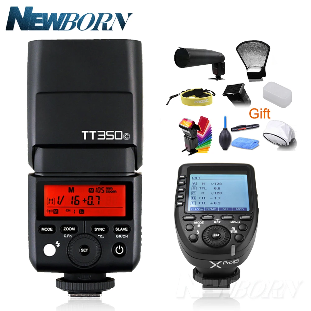 Мини вспышка Godox TT350F + беспроводной передатчик триггер Xpro F TTL 2 4G HSS 1/8000s для Fuji Fujifilm
