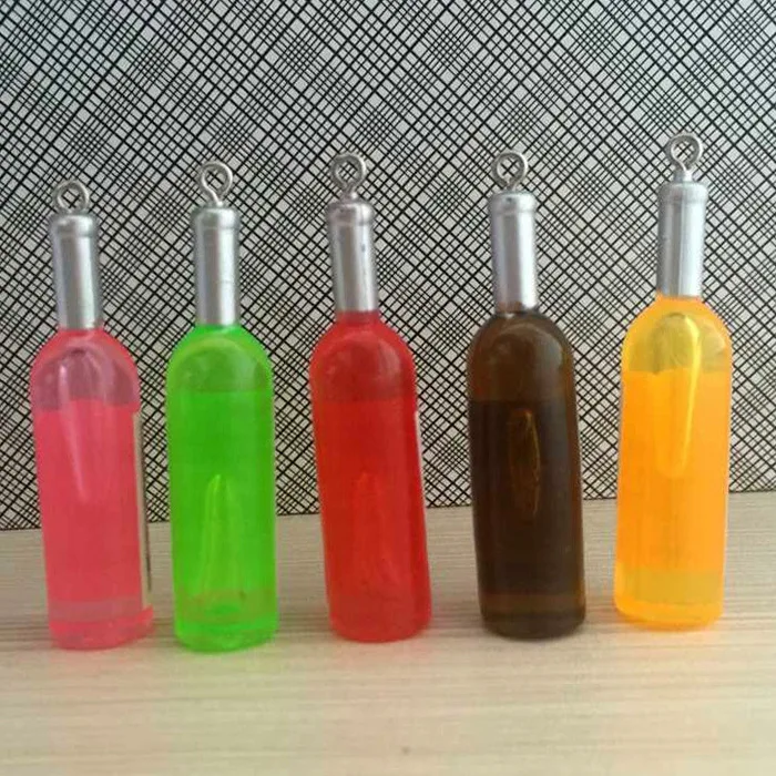 2016 креативная новая мини бутылка красного вина брелок для ключей на мобильный