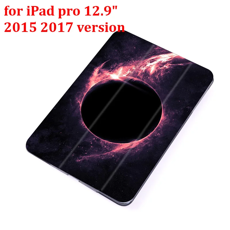 for pro 12.9 2015 Чехол-книжка для iPad Pro 9," 10,5" 1" 12,9" из искусственной кожи с изображением ночного неба для планшета, складной чехол-книжка - Цвет: for pro 12.9 2015