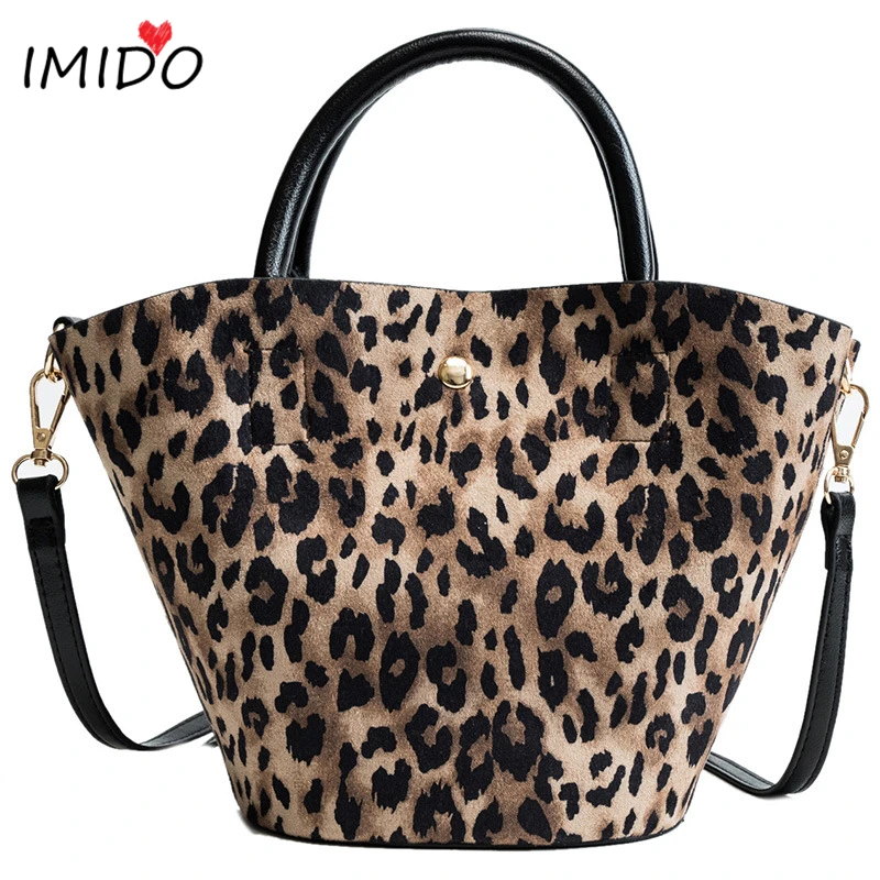 Леопардовый сумка ведро Элитный бренд сумки на плечо Для женщин Crossbody Курьерские сумки для Для женщин Torebki Damskie