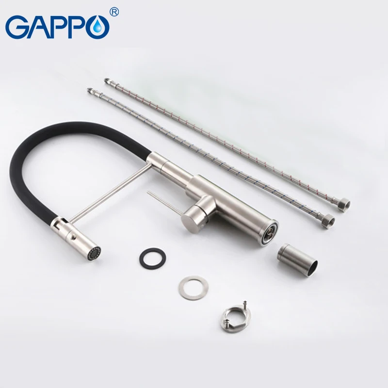 

GAPPO kitchen faucet brass kitchen pull out drinking water mixers Brass Single Handle deck mounted faucets