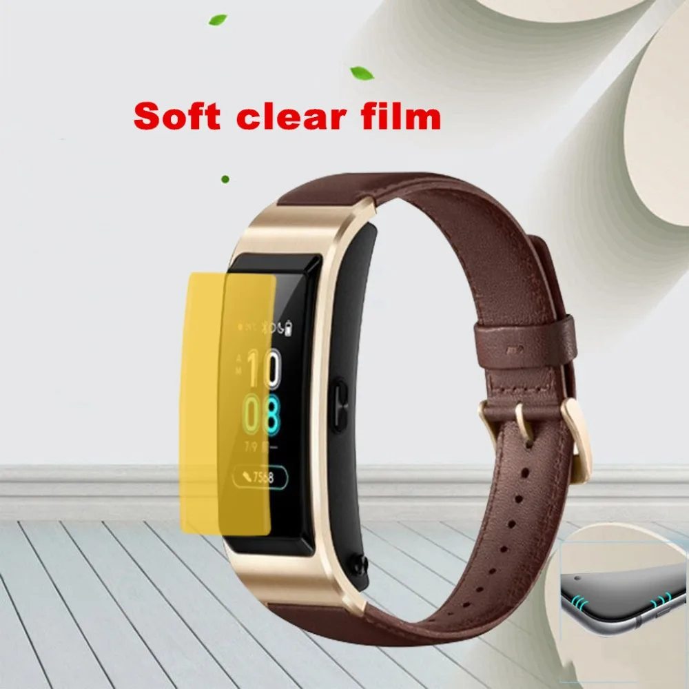 3 упаковки силиконовой ТПУ прозрачной защитной пленки для Huawei talkband Talk Band B5