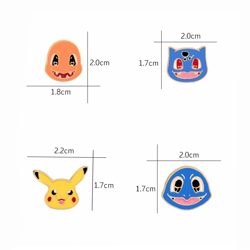 Новые креативные металлические значки с мультипликационным персонажем Детские