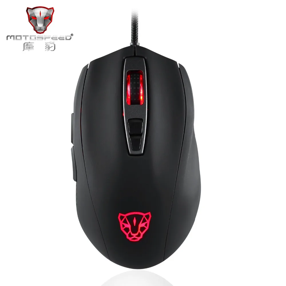 Новое поступление Motospeed V60 5000 dpi Проводная игровая мышь 7 клавиш Сверхбыстрая Pmw3325 Высокоточный оптический двигатель 100 дюймов/с