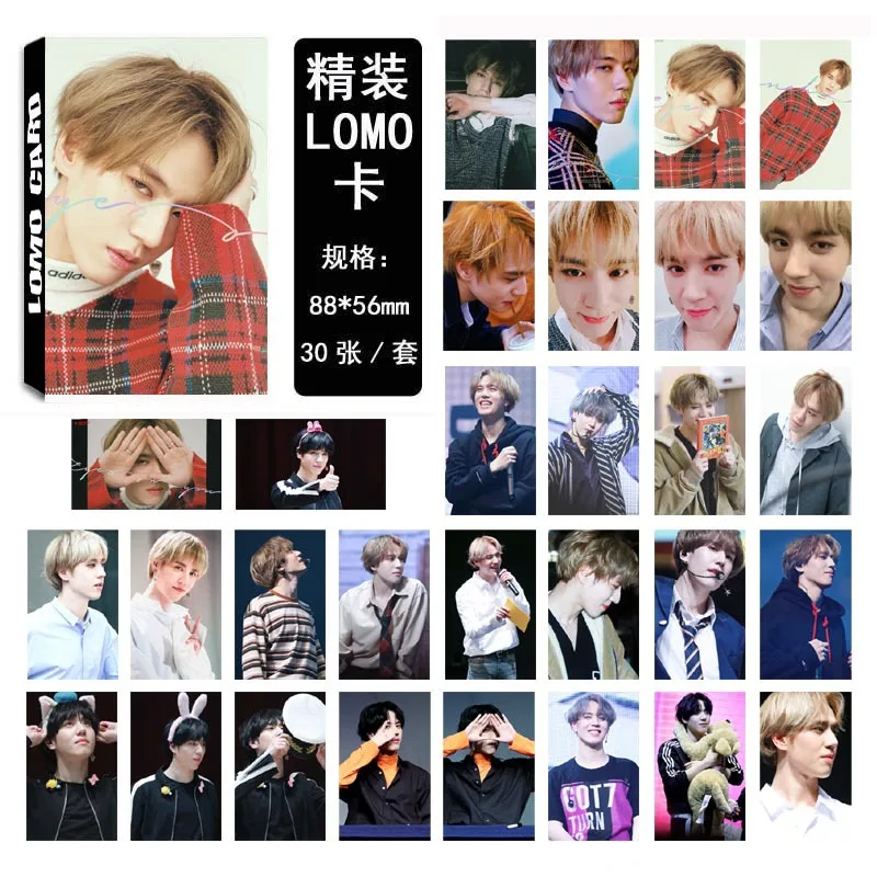30 шт./компл. KPOP GOT7 глаза на вас Ablum фоторамка карты ЛОМО карта изображение Почтовые открытки декоративные канцелярские изделия вентиляторы принадлежности подарок