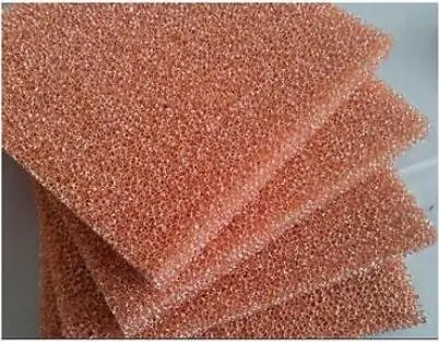 

100*100mm Foam Copper Battery Electrode Copper, Bubble Heat Dissipating Material Carrier Fluid Foam Copper, Porous Foam Metal