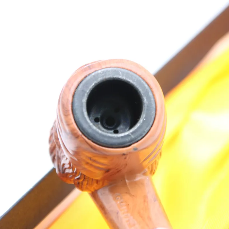 Смоляная трубка для пожилых мужчин 1 шт. длинная травы Подарочная коробка